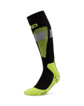 CEP Ski Merino Skisokken 3.0 - zwart/lime