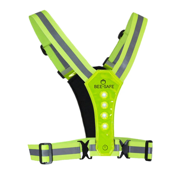 BEE SAFE Led Hardloopvest Lime | Reflectievest