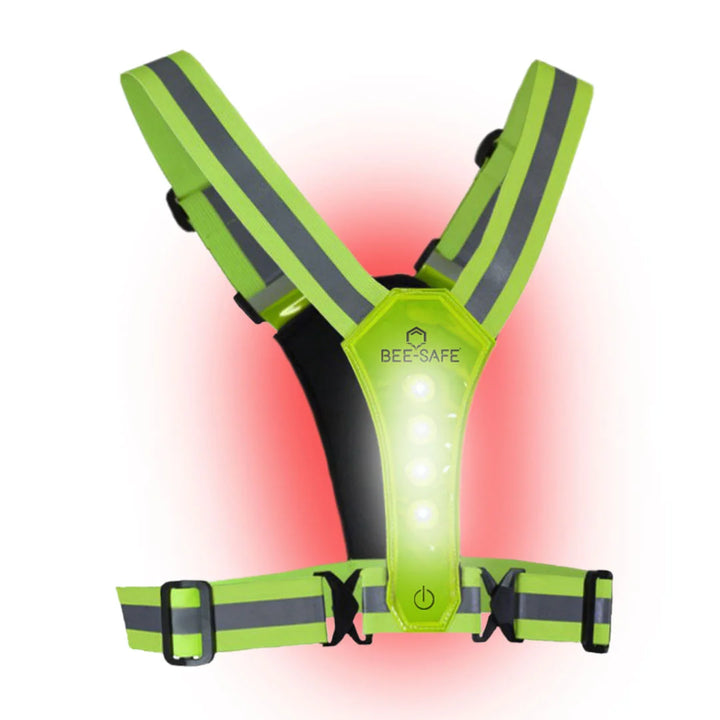 BEE SAFE Led Hardloopvest Lime | Reflectievest