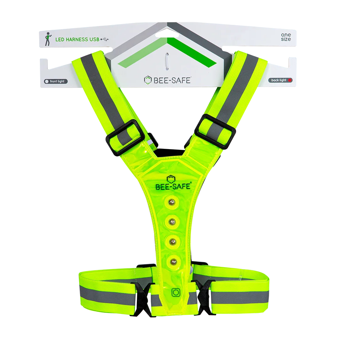BEE SAFE Led Hardloopvest Lime | Reflectievest
