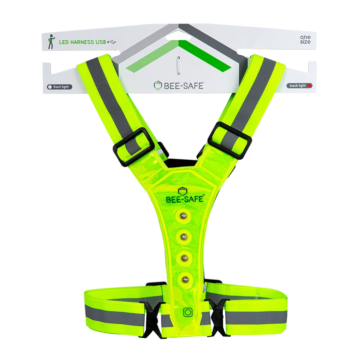 BEE SAFE Led Hardloopvest Lime | Reflectievest