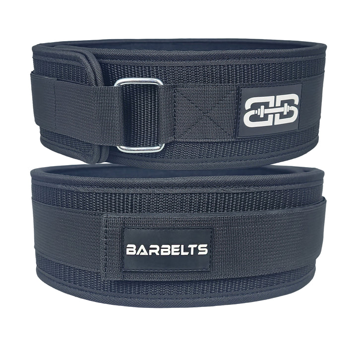 Barbelts nylon lifting belt - black