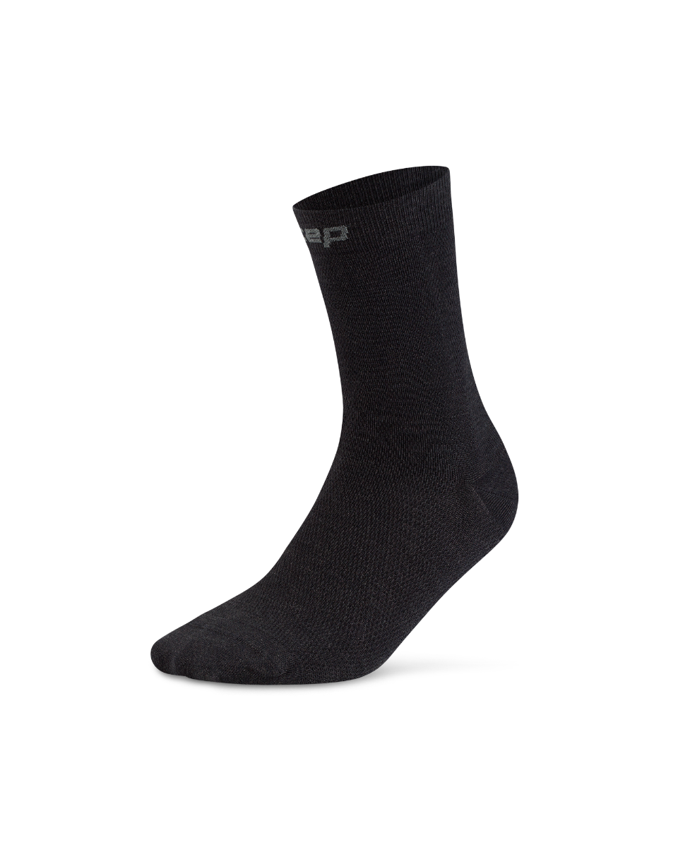 CEP Core Allday Mid Cut Compressiesokken 2.0 - antraciet