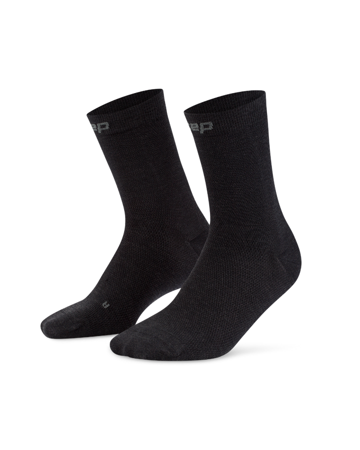 CEP Core Allday Mid Cut Compressiesokken 2.0 - antraciet