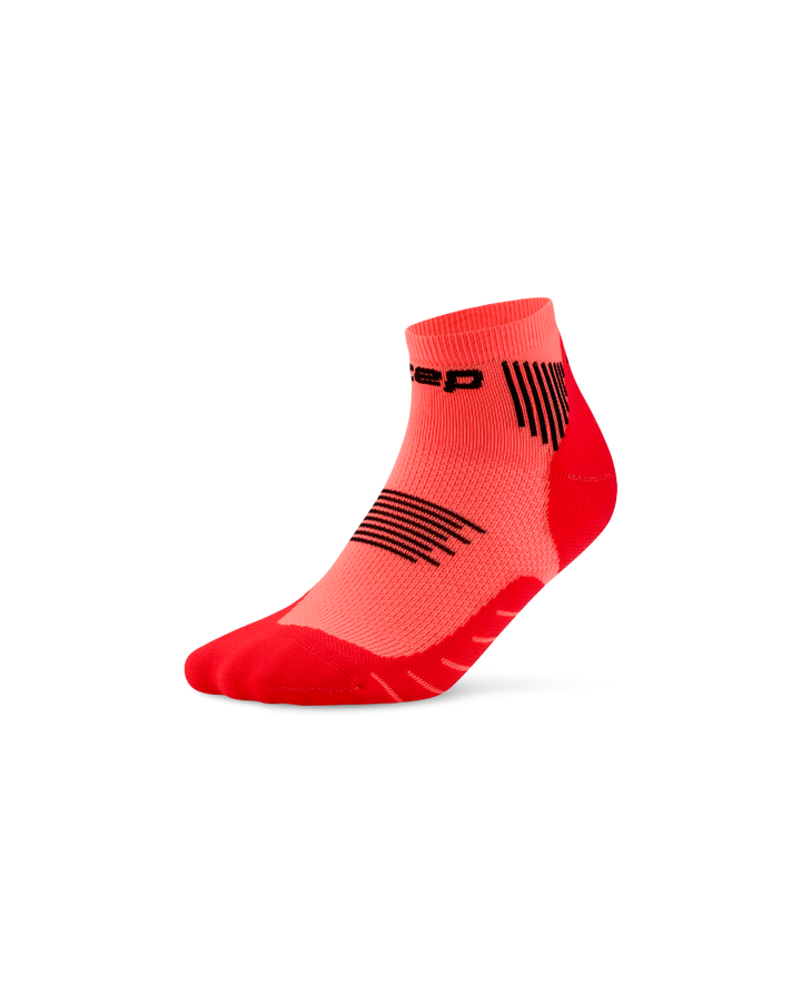 CEP Core Run Low Cut Sokken 5.0 - neon koraal