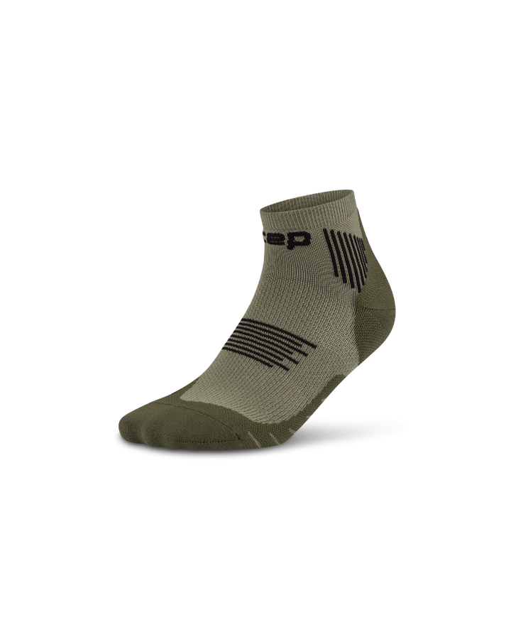 CEP Core Run Low Cut Sokken 5.0 - olijfgroen