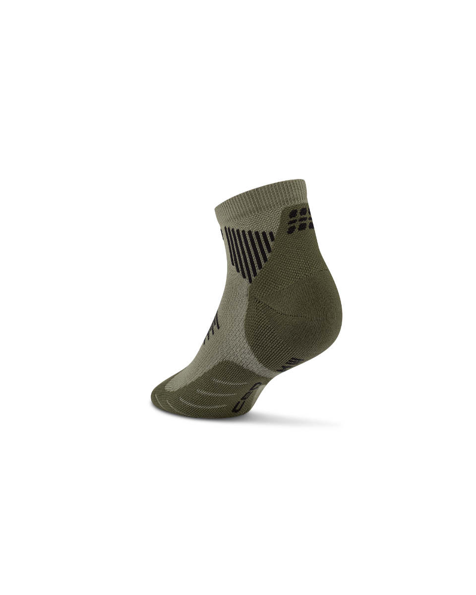 CEP Core Run Low Cut Sokken 5.0 - olijfgroen
