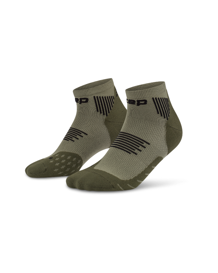 CEP Core Run Low Cut Sokken 5.0 - olijfgroen