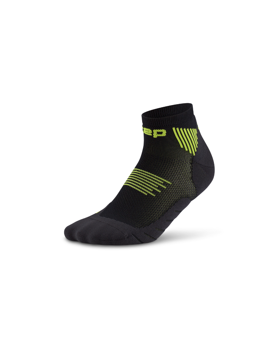 CEP Core Run Low Cut Sokken 5.0 - zwart/lime