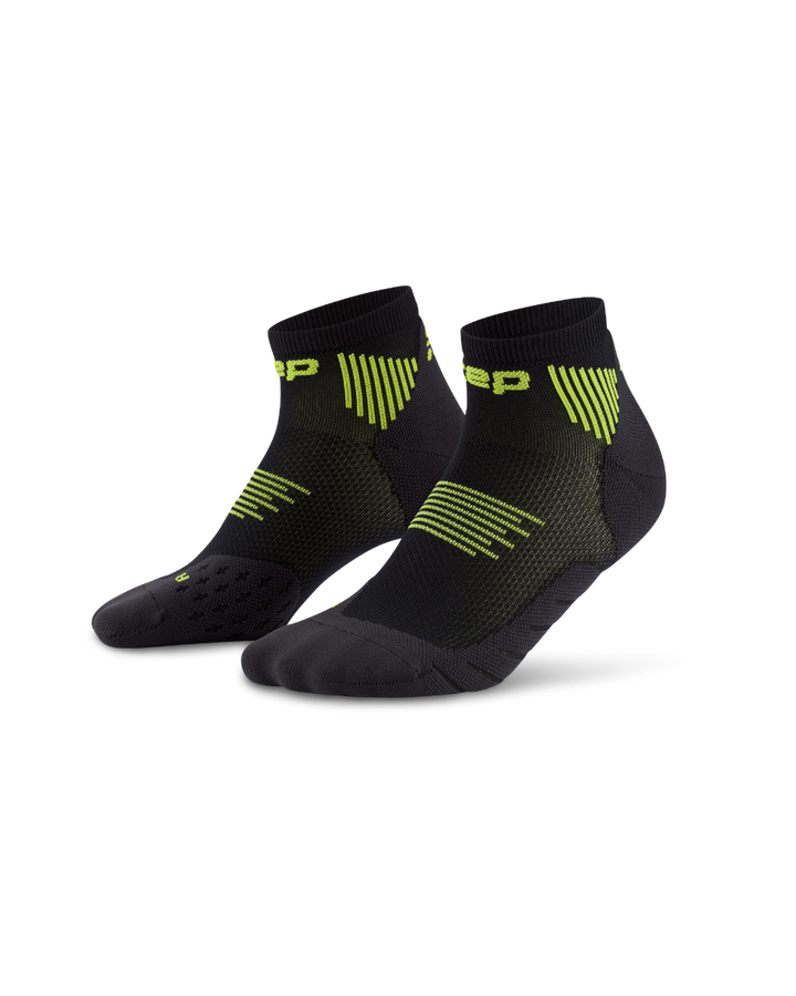 CEP Core Run Low Cut Sokken 5.0 - zwart/lime