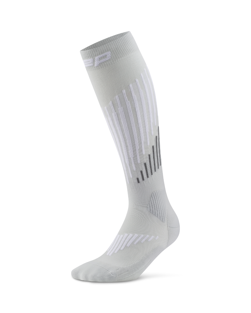 CEP Core Run Merino Compressiekousen 3.0 - grijs/wit