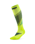 CEP Core Run Merino Compressiekousen 3.0 - lime/blauw