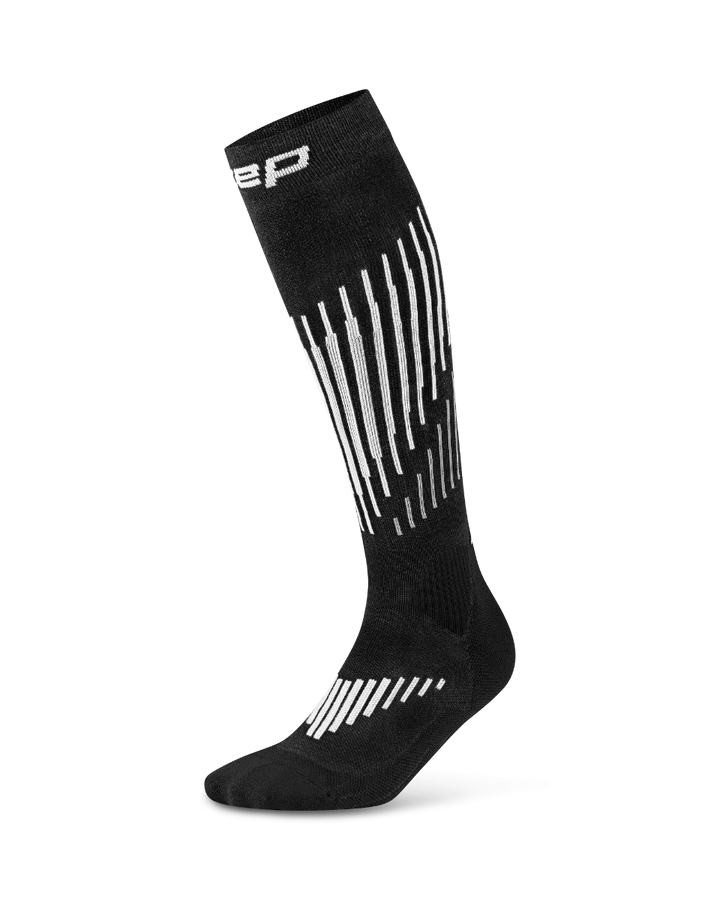 CEP Core Run Merino Compressiekousen 3.0 - zwart/wit