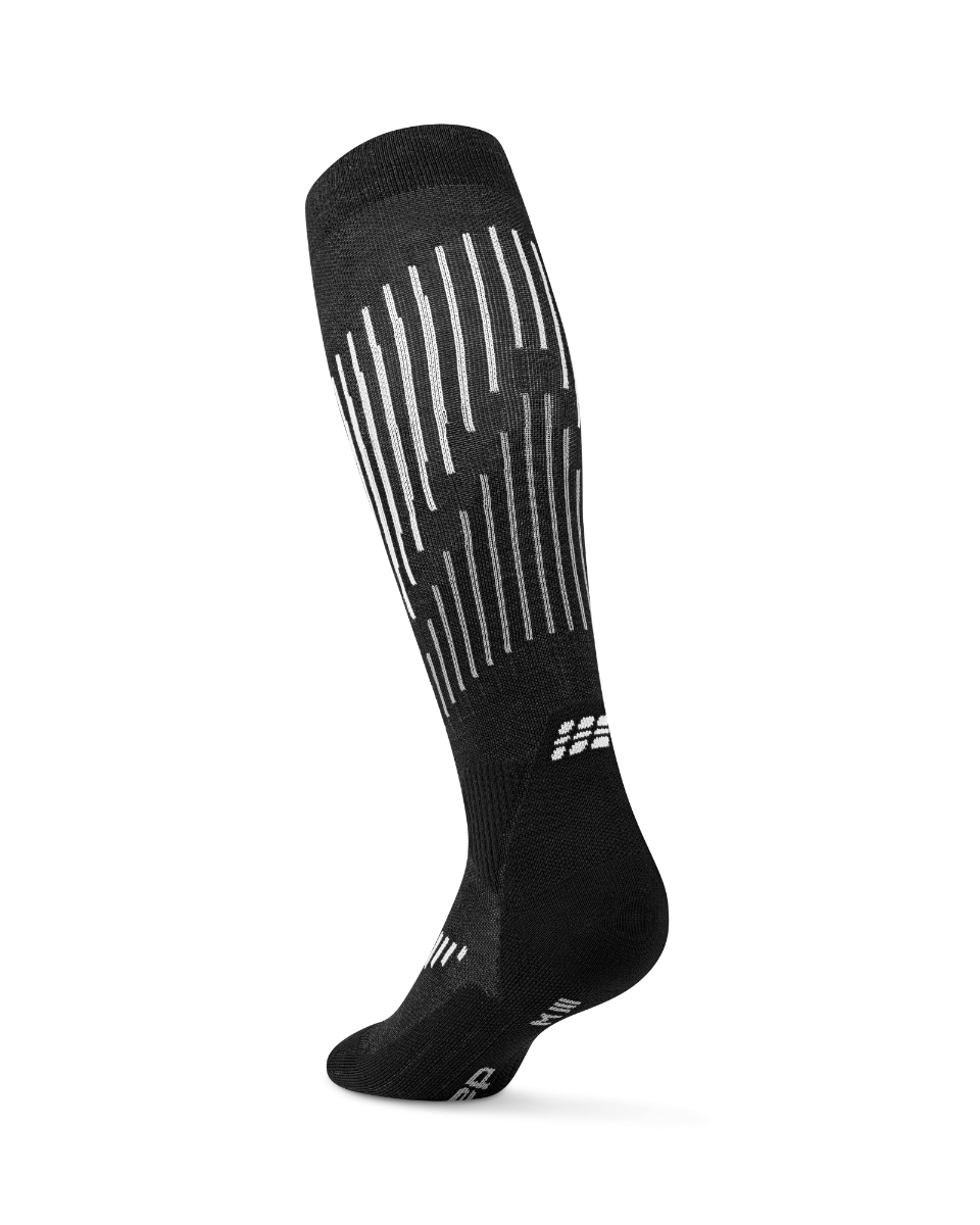 CEP Core Run Merino Compressiekousen 3.0 - zwart/wit