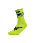 CEP Core Run Merino Mid Cut Sokken 3.0 - lime/blauw