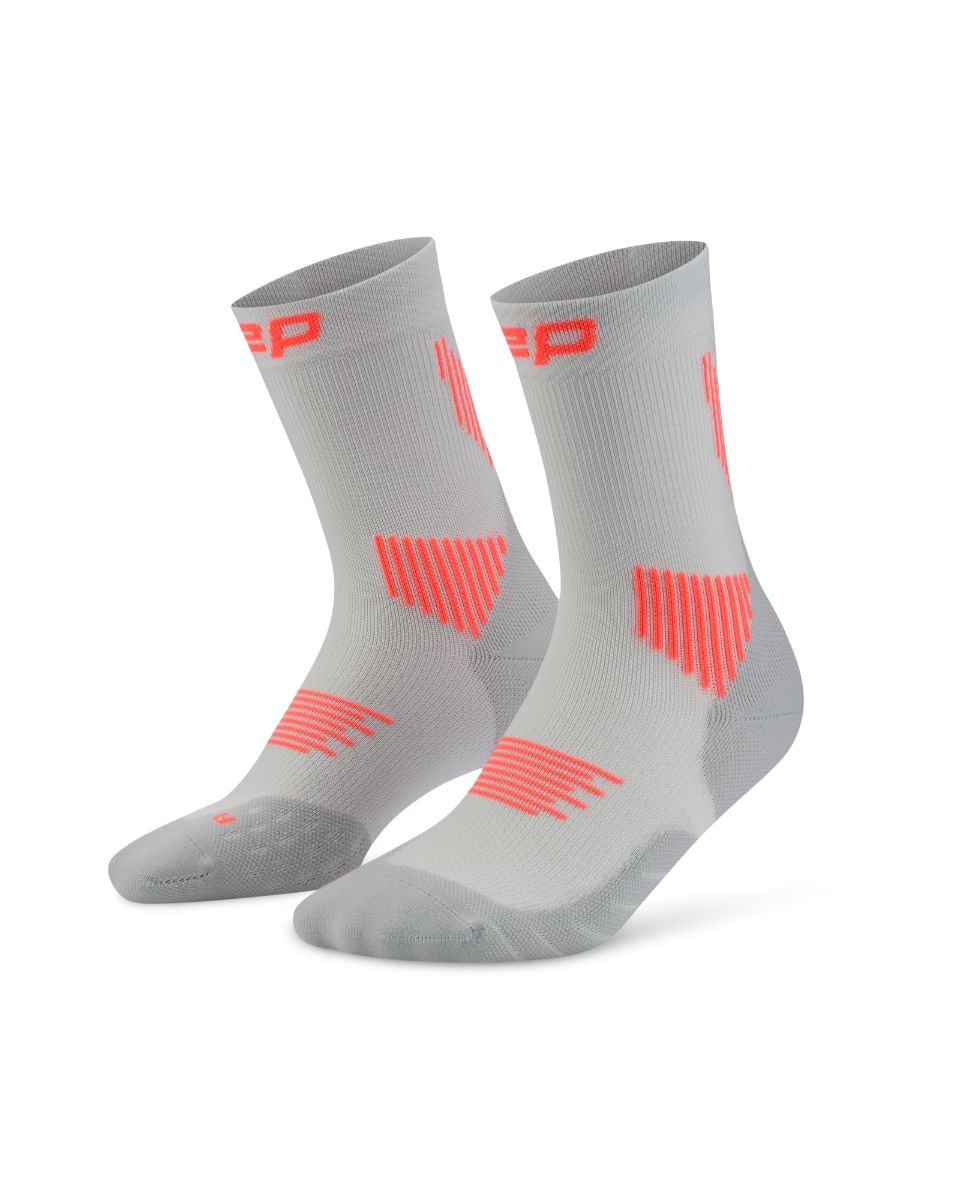 CEP Core Run Mid Cut Sokken 5.0 - grijs