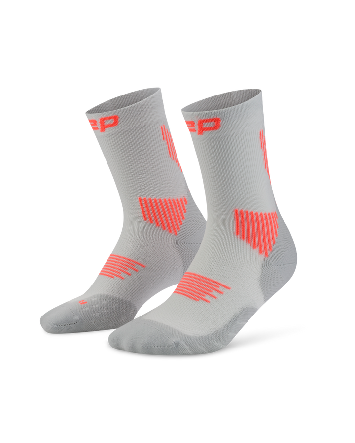 CEP Core Run Mid Cut Sokken 5.0 - grijs