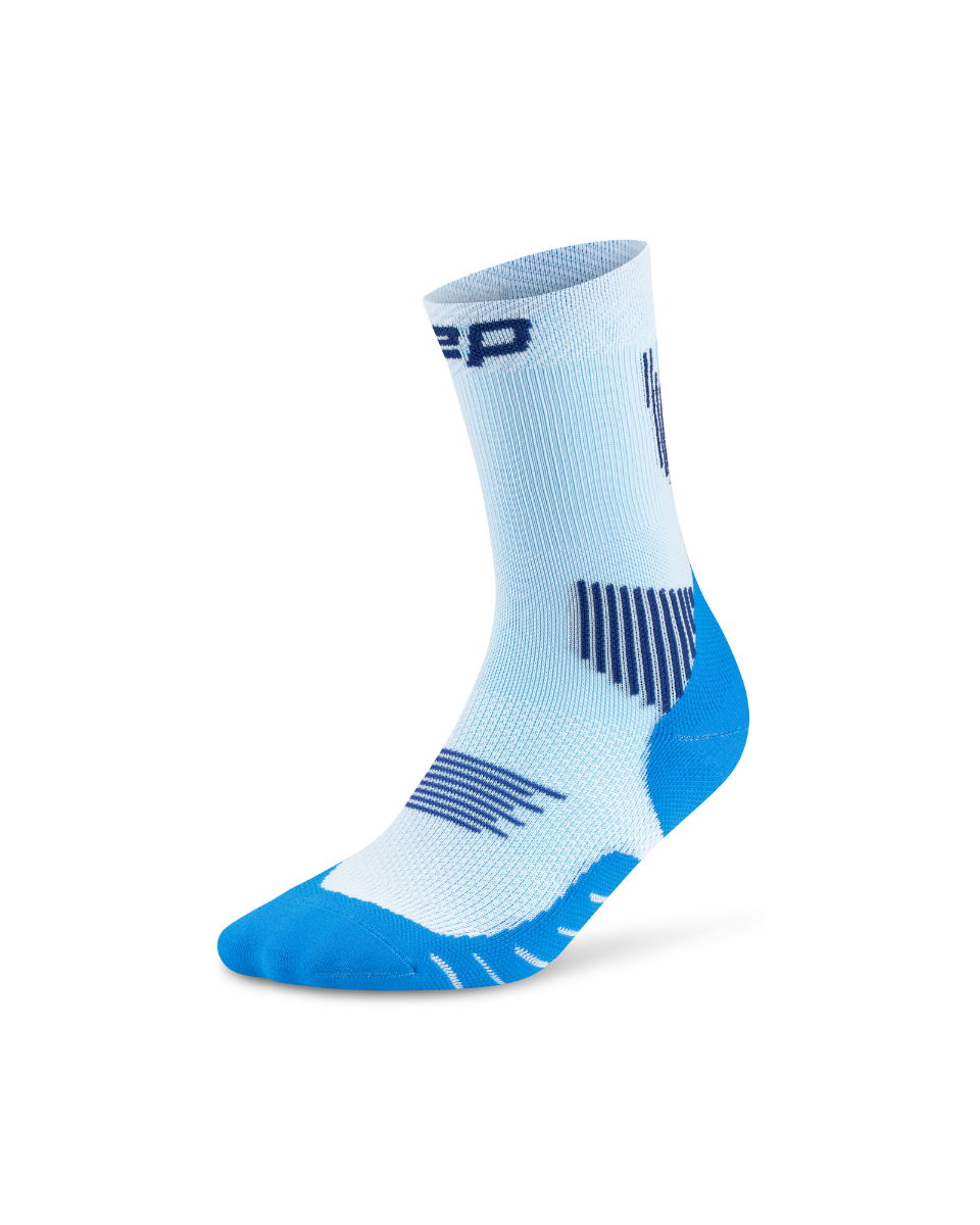 CEP Core Run Mid Cut Sokken 5.0 - Ice/Blue