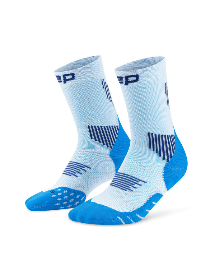 CEP Core Run Mid Cut Sokken 5.0 - Ice/Blue