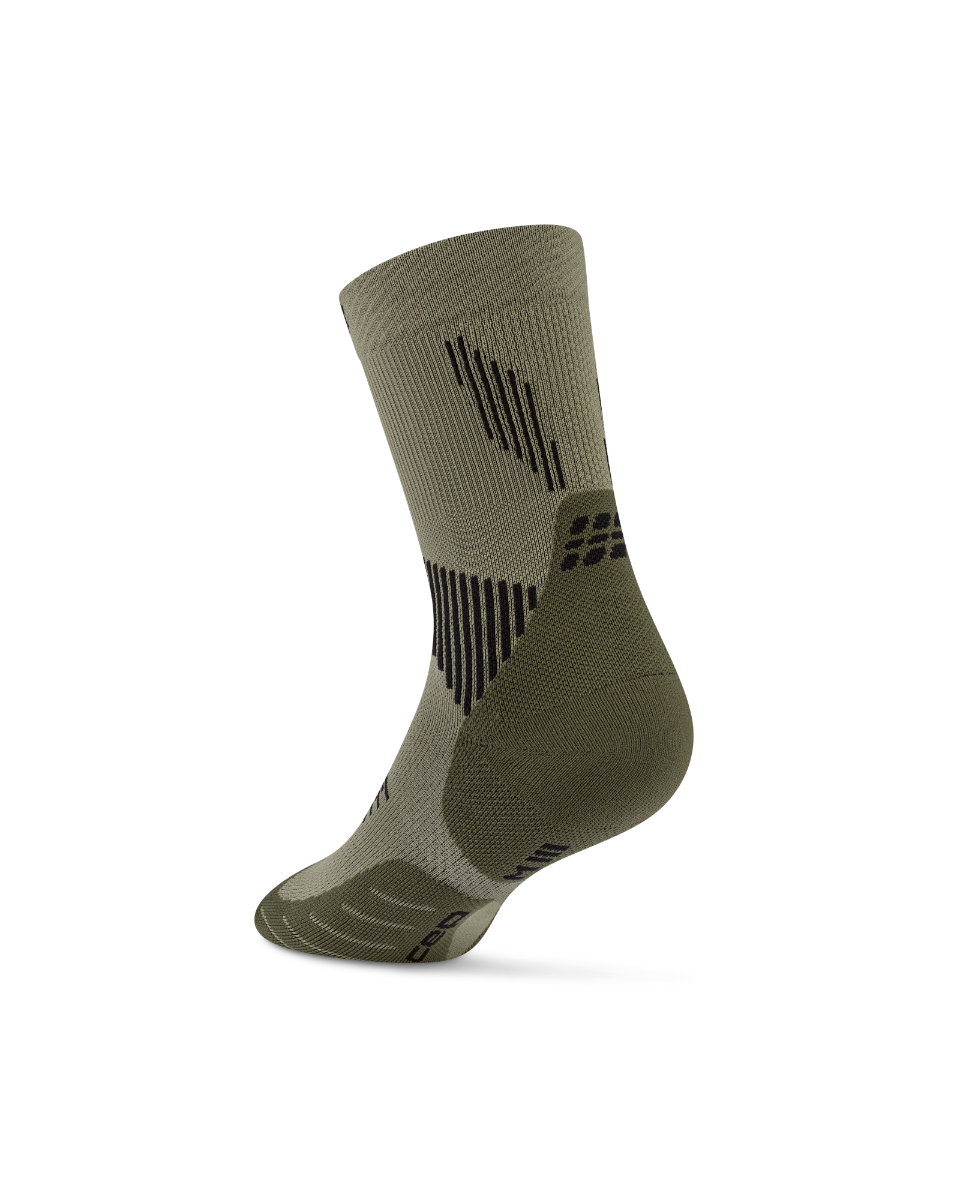 CEP Core Run Mid Cut Sokken 5.0 - olijfgroen