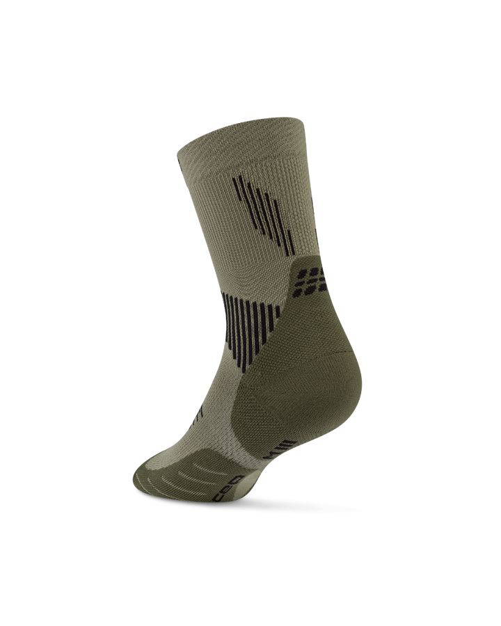 CEP Core Run Mid Cut Sokken 5.0 - olijfgroen