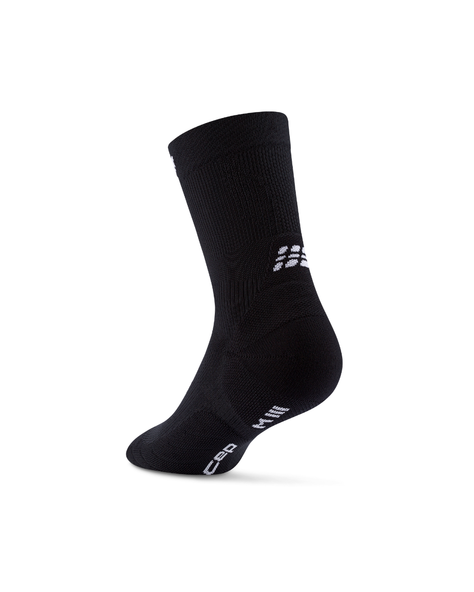 CEP Core Run Mid Cut Sokken 5.0 - zwart