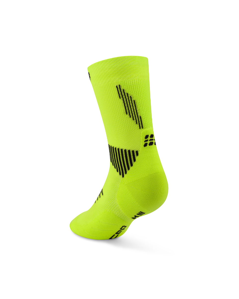 CEP Core Run Mid Cut Sokken 5.0 - zwart/groen