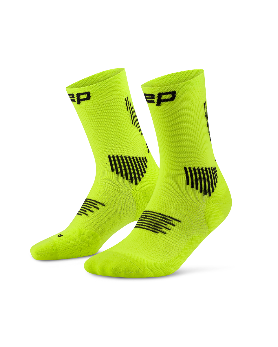 CEP Core Run Mid Cut Sokken 5.0 - zwart/groen