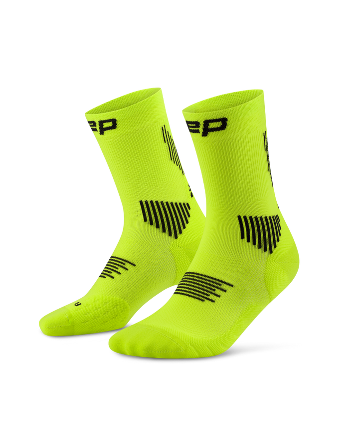 CEP Core Run Mid Cut Sokken 5.0 - zwart/groen