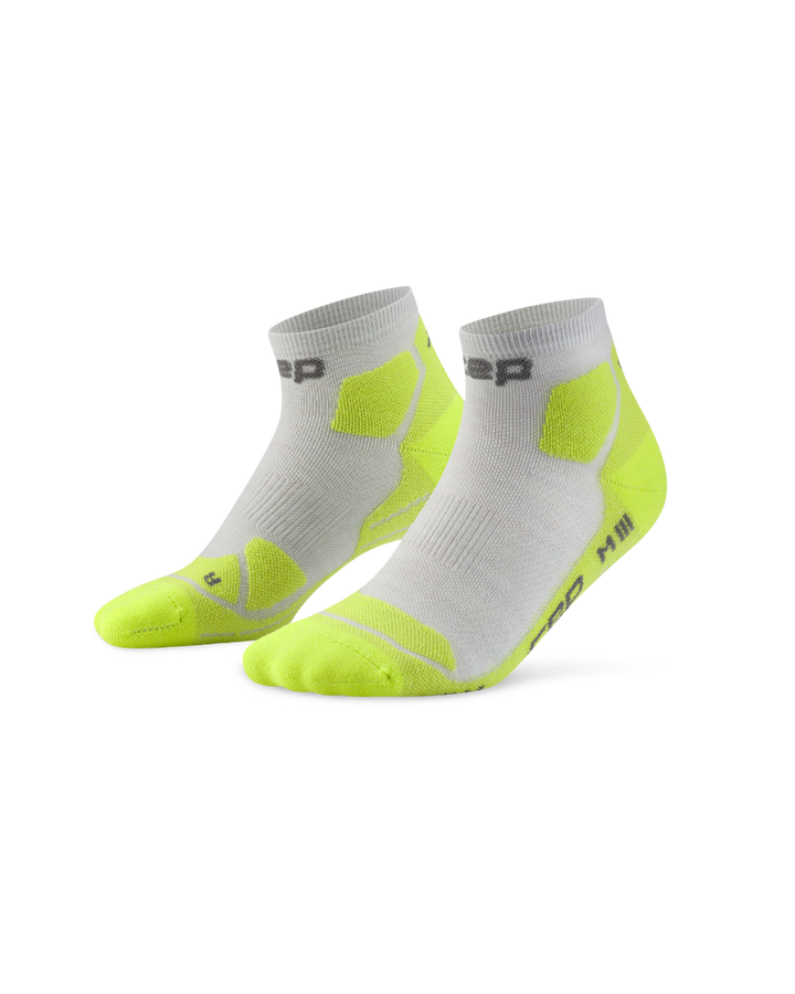 CEP Hiking Light Cushion Low Cut Wandelsokken - grijs/lime