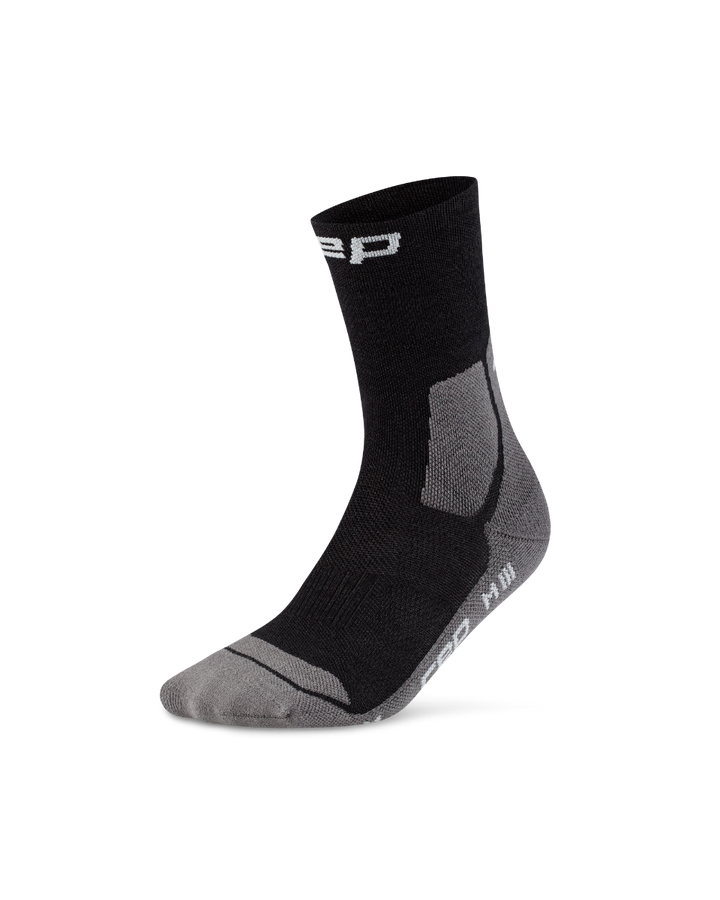 CEP Hiking Light Cushion Mid Cut Wandelsokken - zwart/grijs