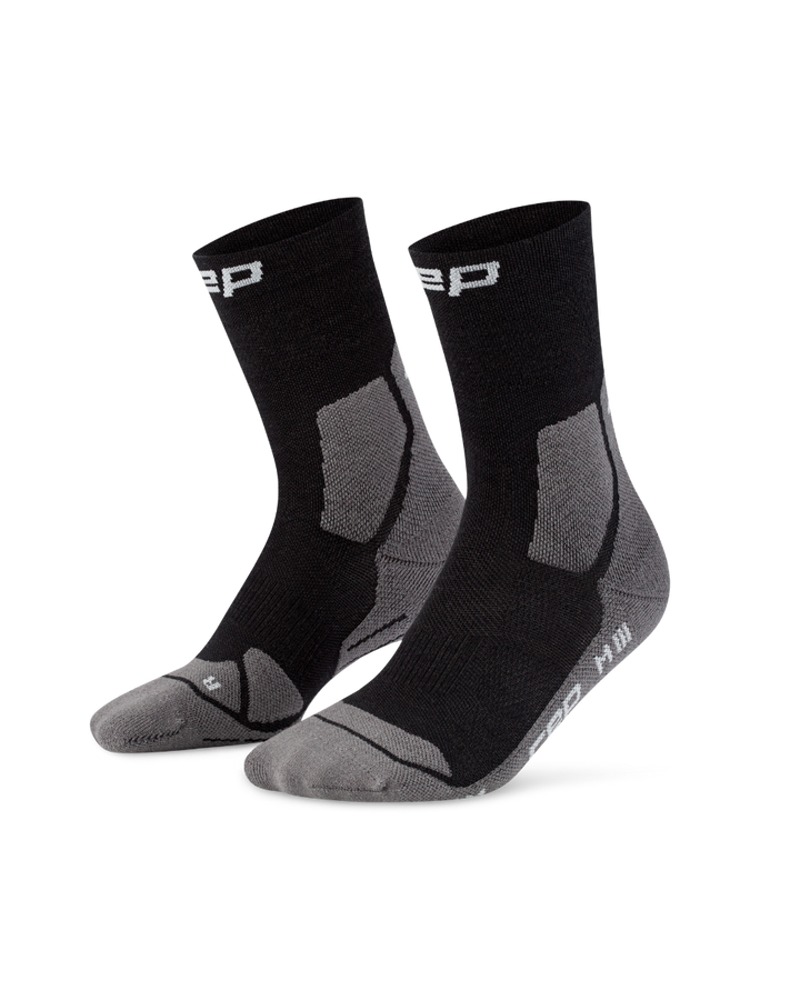 CEP Hiking Light Cushion Mid Cut Wandelsokken - zwart/grijs