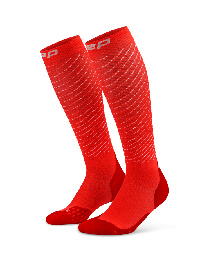 CEP Pro Run Reflective Compressiekousen 3.0 - neon koraal