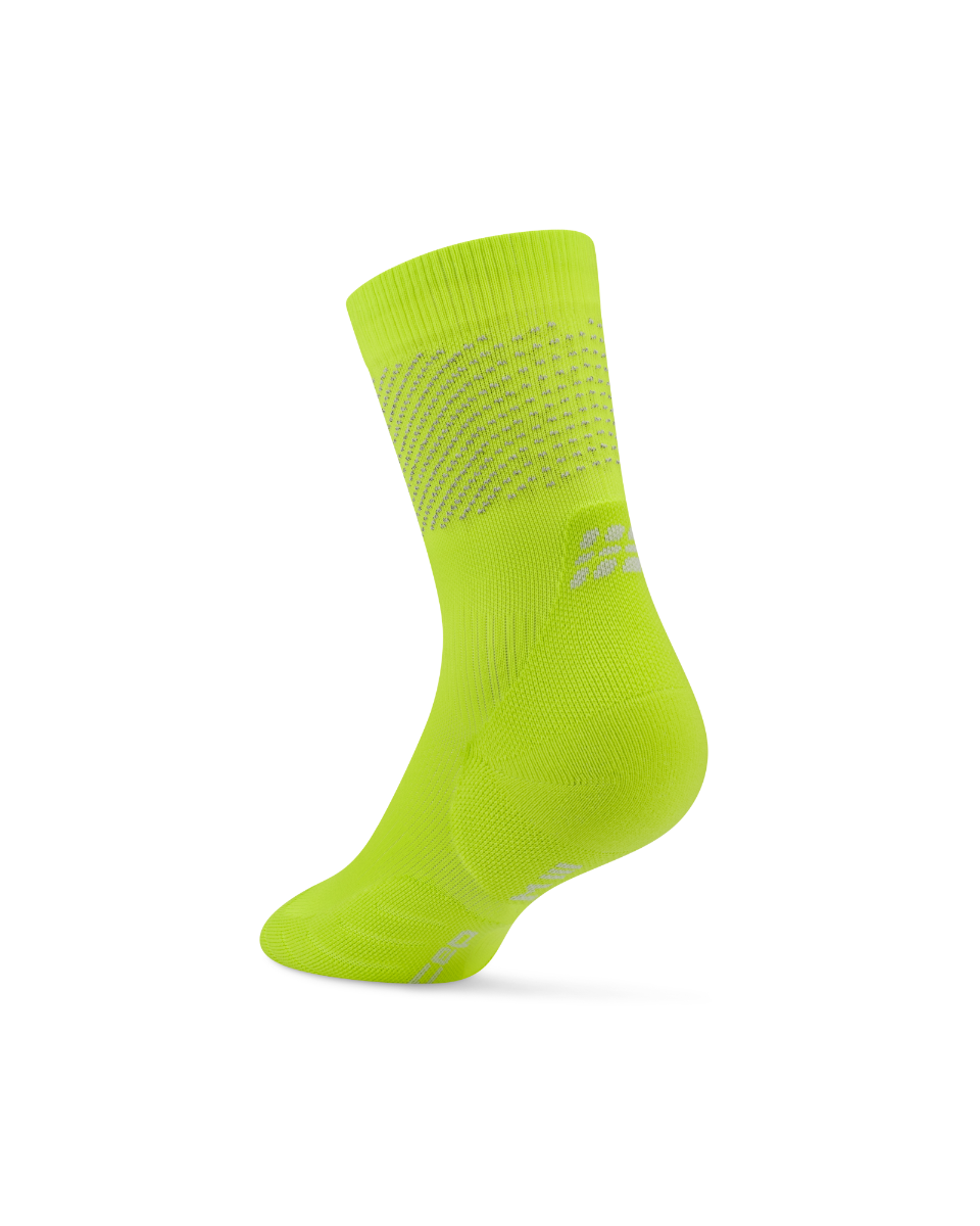 CEP Pro Run Reflective Mid Cut Sokken 3.0 - lime