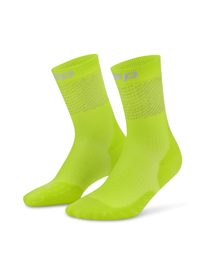 CEP Pro Run Reflective Mid Cut Sokken 3.0 - lime