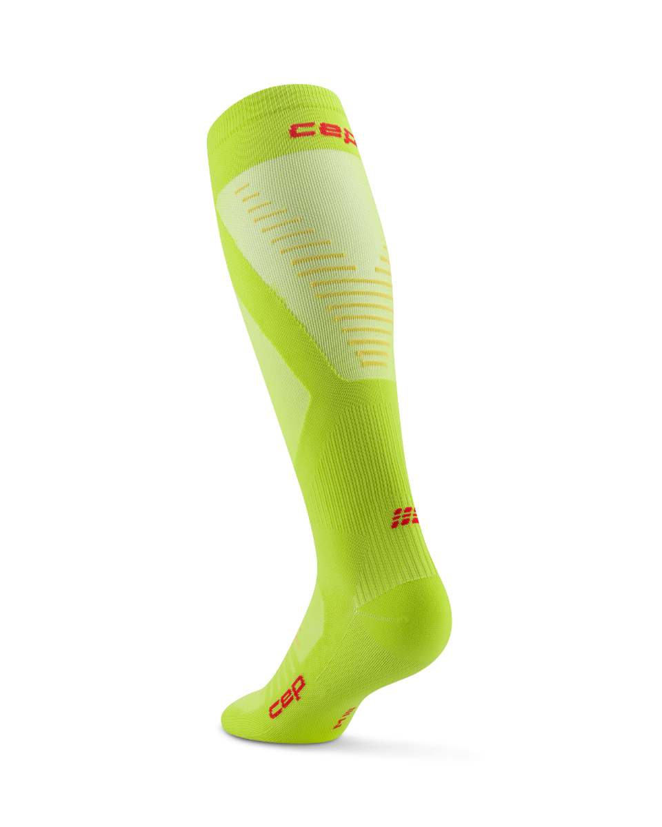 CEP Pro Run Ultralight Compressiekousen - lime