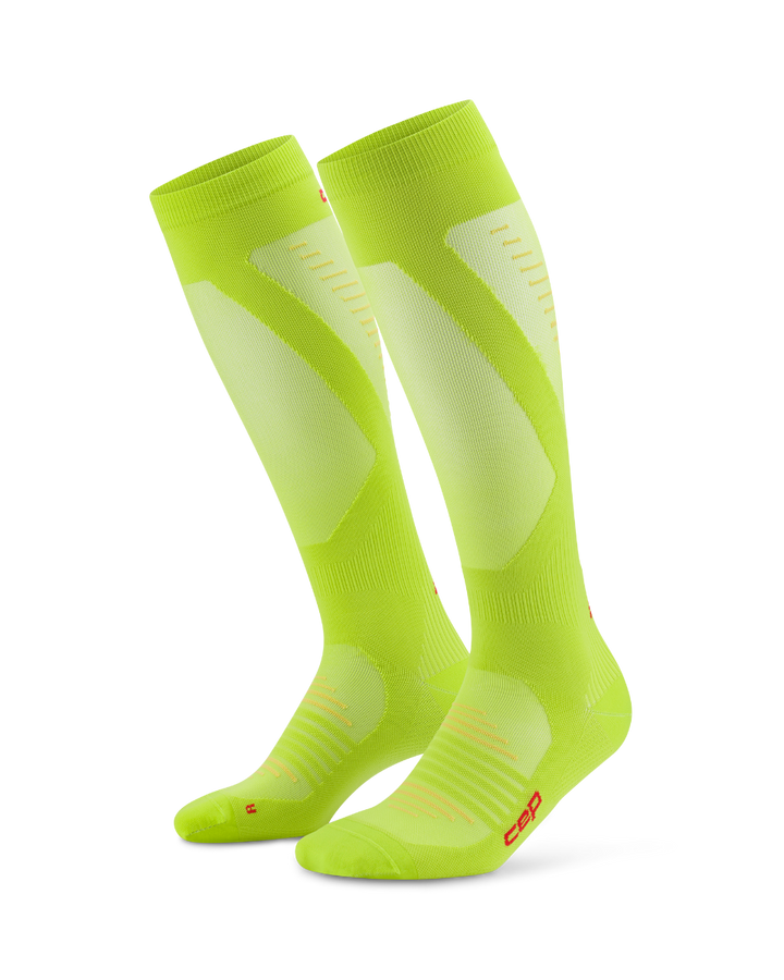 CEP Pro Run Ultralight Compressiekousen - lime