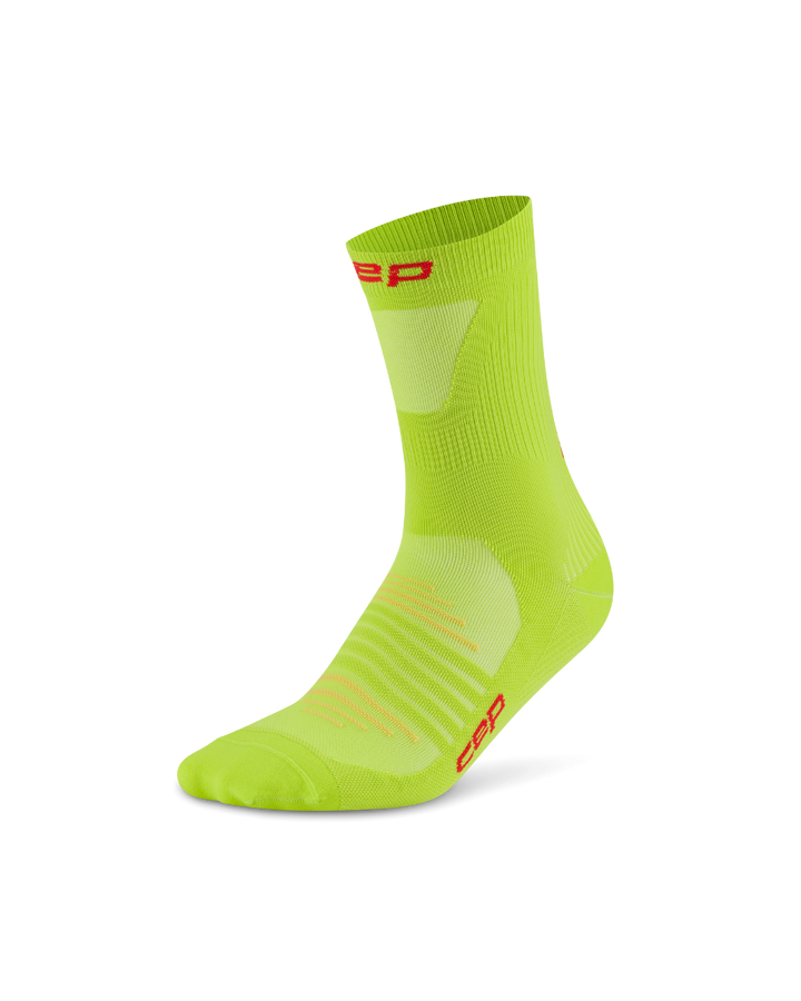 CEP Pro Run Ultralight Mid Cut Sokken - lime