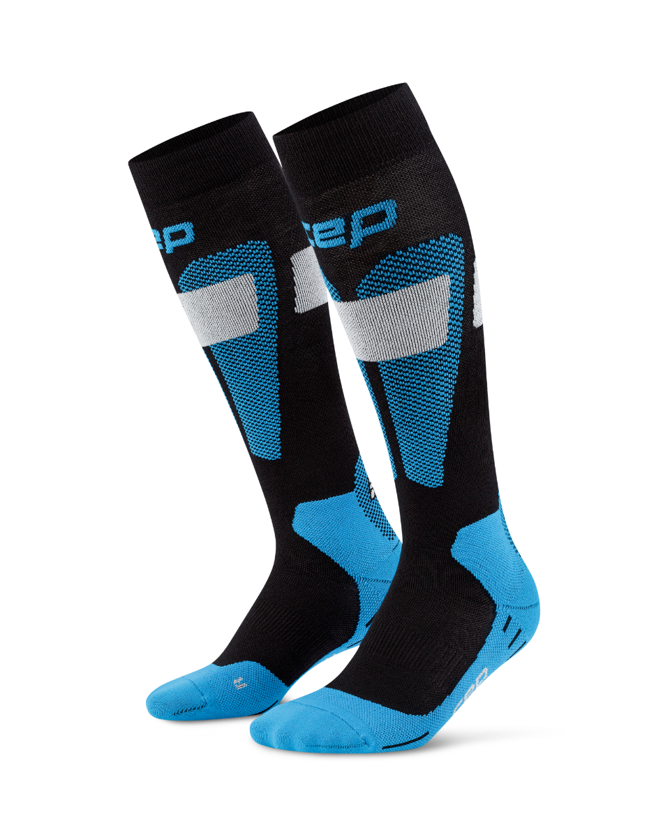 CEP Ski Merino Skisokken 3.0 - zwart/blauw
