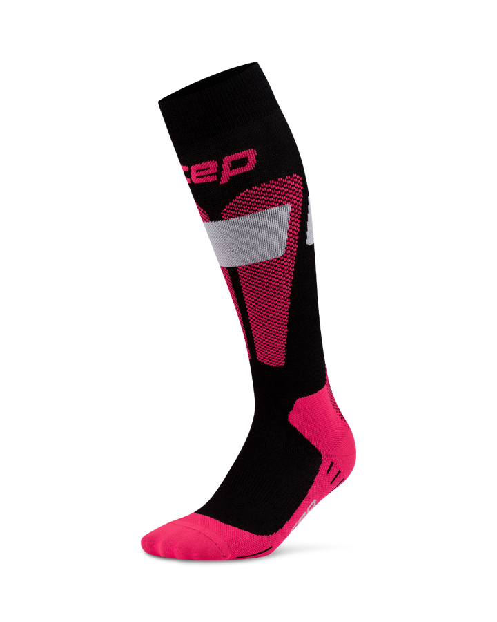 CEP Ski Merino Skisokken 3.0 - zwart/roze