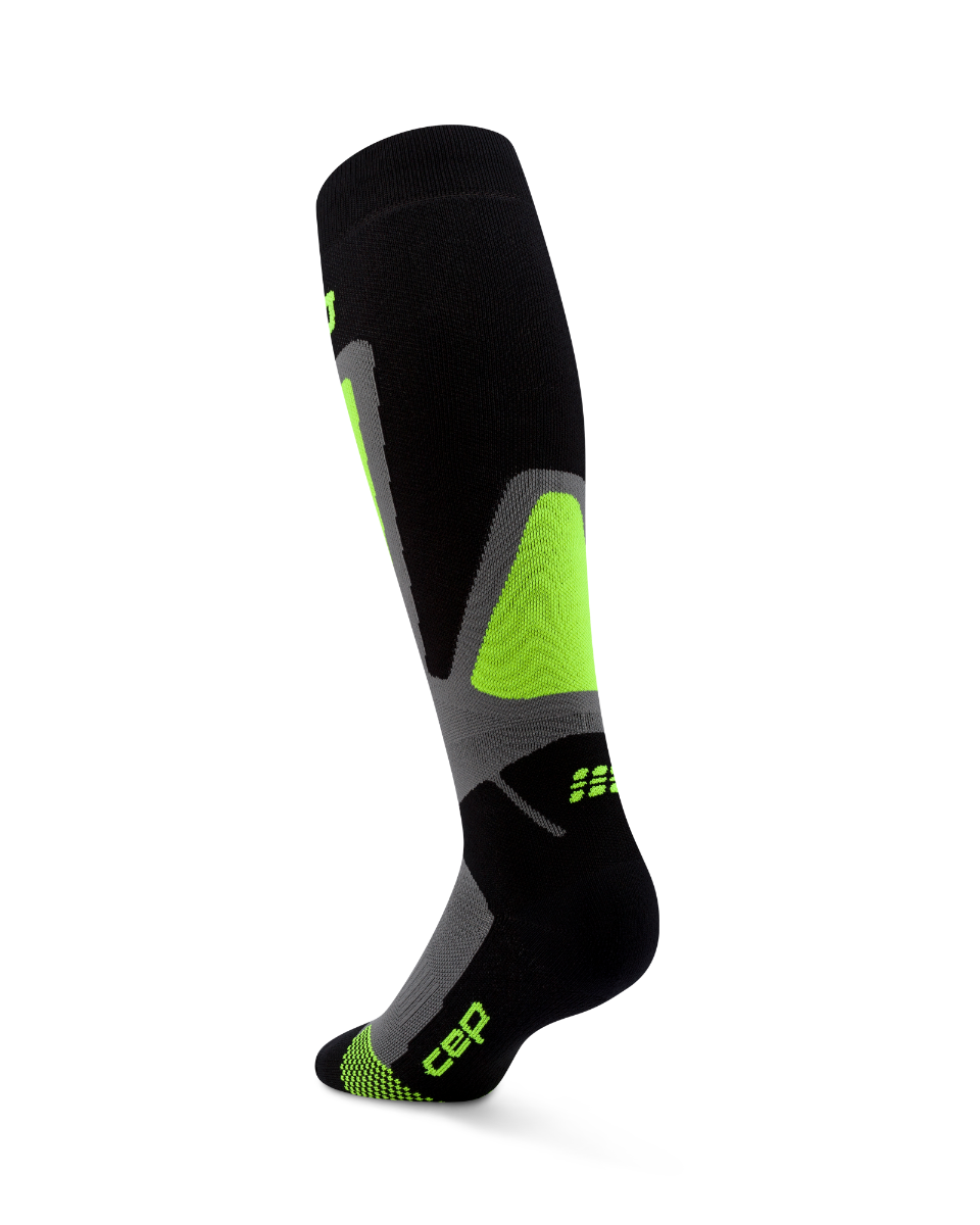 CEP Ski Thermo Skisokken 4.0 - zwart/lime