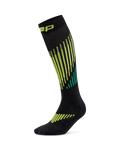 CEP Ski Touring Merino Skisokken 3.0 - zwart/lime