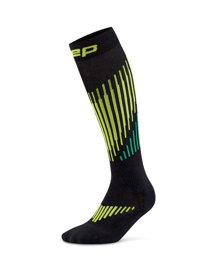 CEP Ski Touring Merino Skisokken 3.0 - zwart/lime