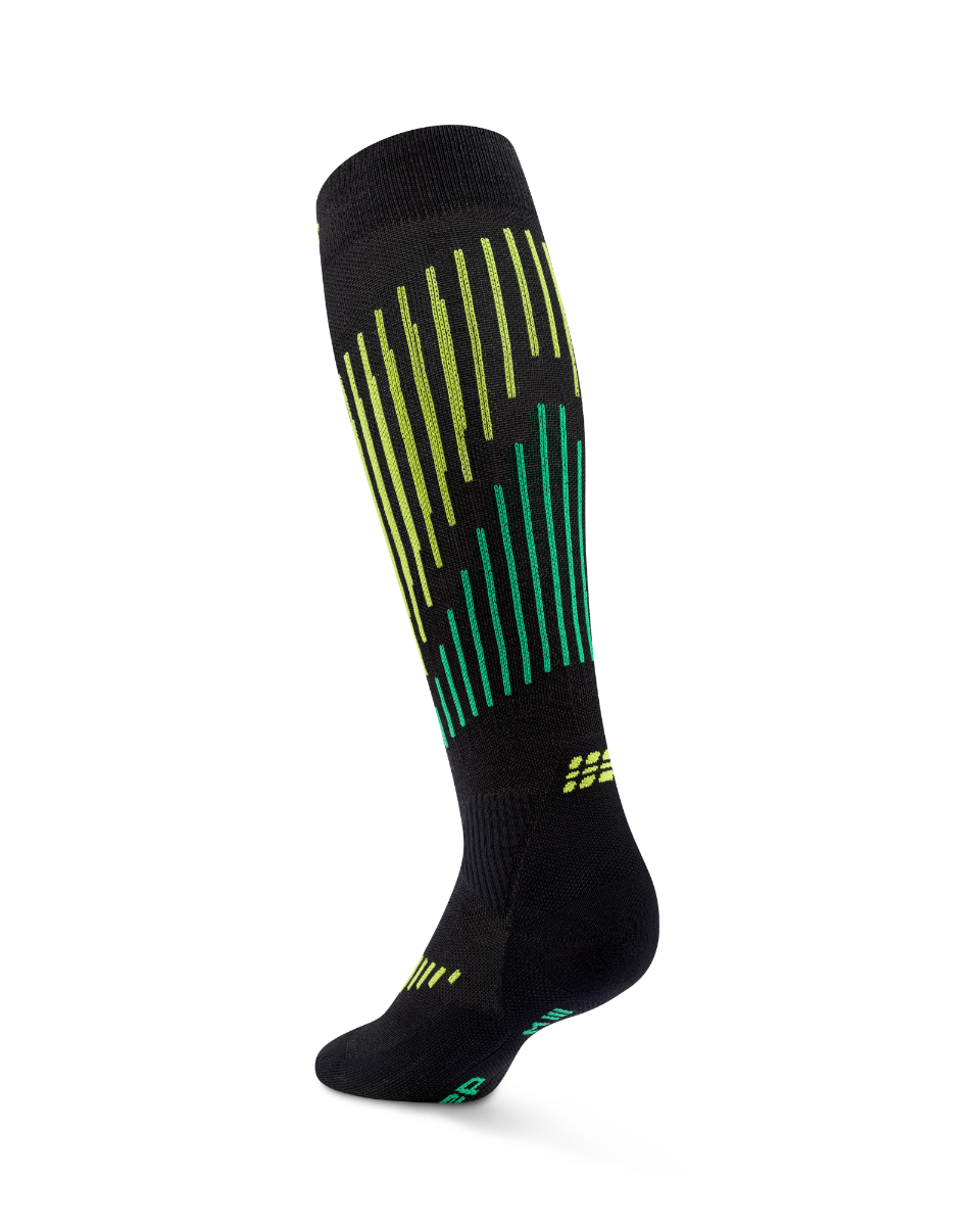 CEP Ski Touring Merino Skisokken 3.0 - zwart/lime